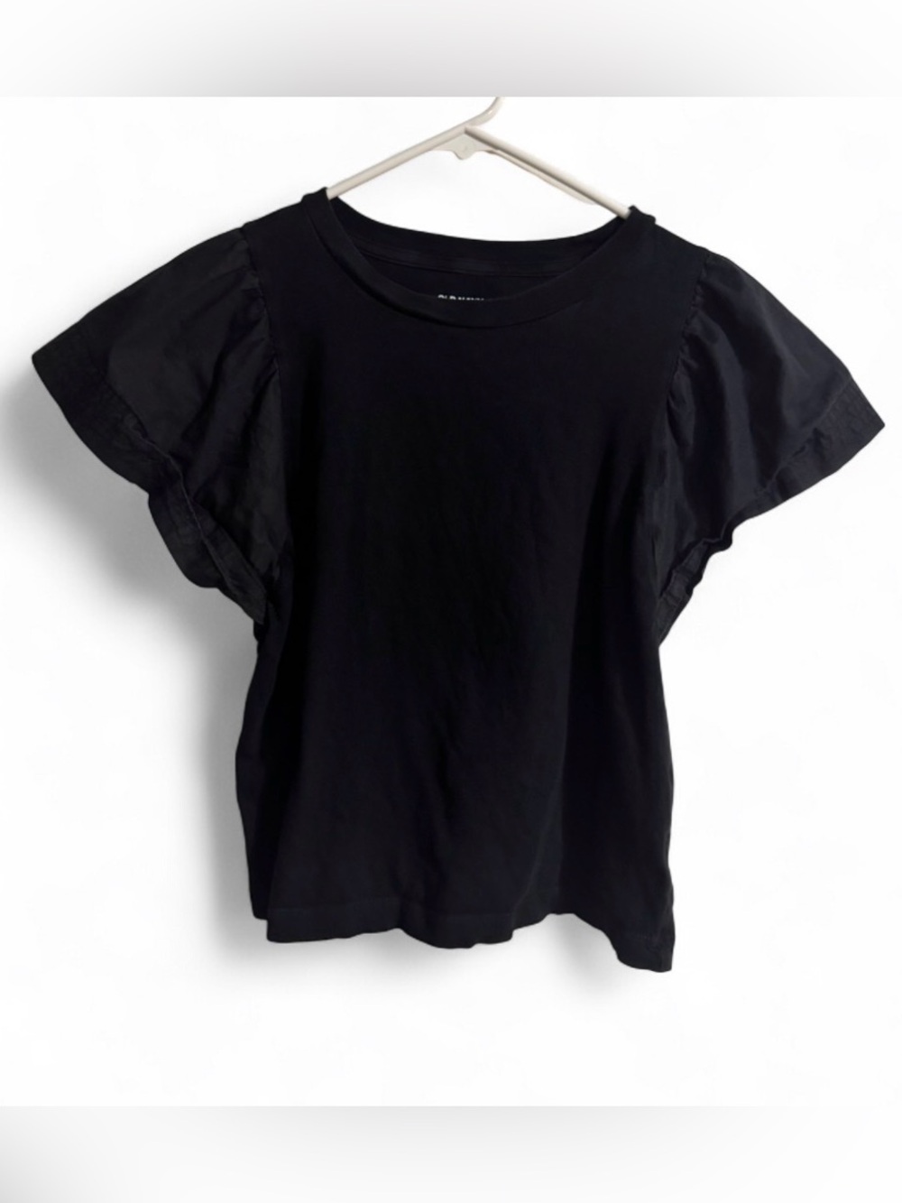 Old Navy Black Flutter Sleeve Women's Top XS
